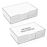 600 Sheets 4x6 Memo Holder Desk Notepad 4x6 Tray Pad Paper Non Sticky Memo Pads 4x6 Acrylic Notepad