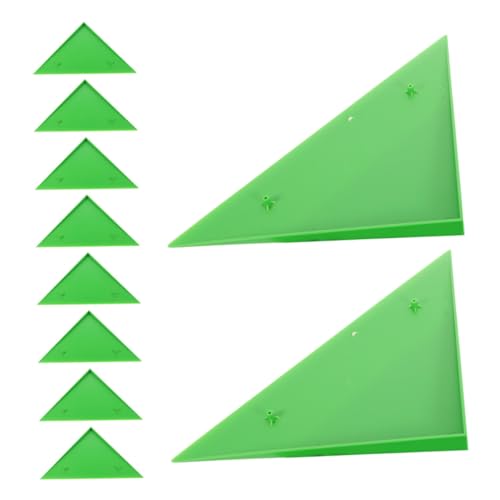 GRIRIW 10 Piezas Protector Esquinas Triangulares para Futbolín Verde Accesorios Repuestos para Mesa Fútbol Protección Bordes y Esquinas Compatible Mesa Futbolín y Billar Resistente