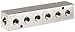 Polyconn PCM10-125-06NP Nickel Plated Aluminum Manifold, 1/4" NPT Female x 1/8" NPT Female, 6 Stations