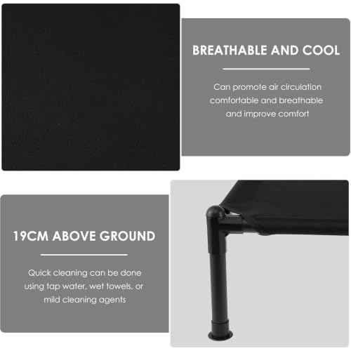 Lit surélevé pour chien lavable - Couchage portable intérieur extérieur - 8