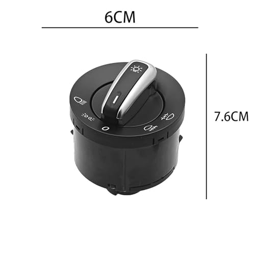 Perilla de lámpara de interruptor luz para arreglar fallo de faros en VW Caddy y Scirocco 5
