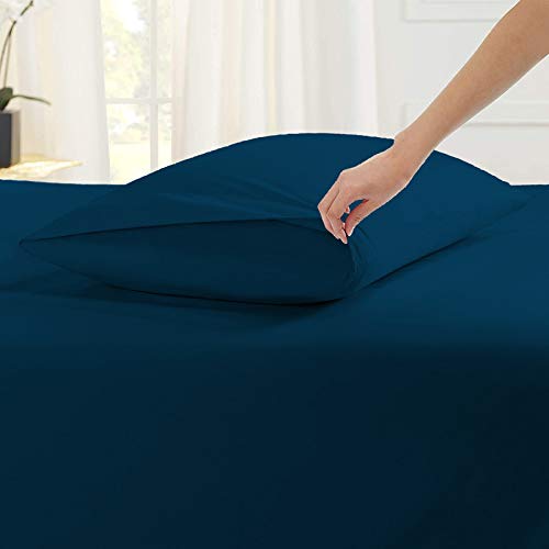 Image of YRM Bedding's Dark Teal 600-TC Oraganic Cotton 2 Piece Pillow Covers (20 inchx30 inch)