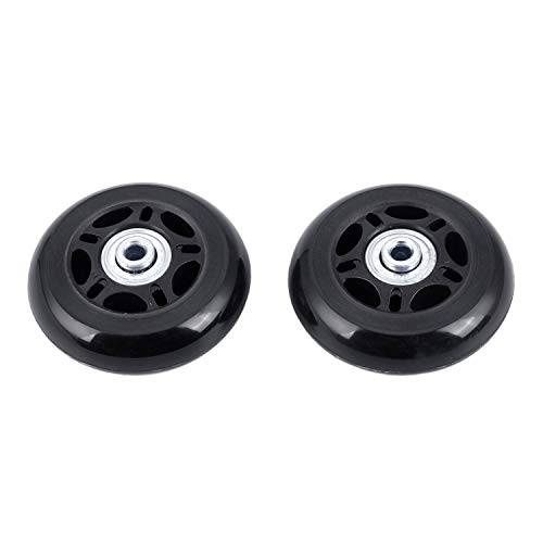 2 Set Luggage Suitcase Replacement Wheels Axles and Wrench Repair set OD 68mm, Black3