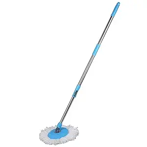 Happy Goods Stainless Steel Mop Rod with 1 Microfiber Refill