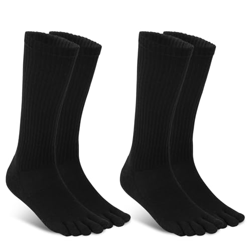 likloks Toe Socks for Men Women - Athletic Running Hiking Five finger Socks with Cushioned & Arch Support, (1-3 Pairs)