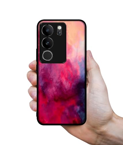 Image of Holi Color Design Premium 2D Printed Metal Back Case Cover for Vivo V29 5G / V29 Pro 5G
