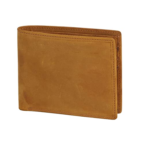KANDUO Front Pocket Wallet,Leather Billfold Slim Hipster Cowhide Credit Card/ID Purses Foldable Wallet (Color : C)