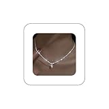 Collier à chaîne fine, mode, délicatesse et beauté.Convient aux mariages, dîners, anniversaires, fêtes, restaurants, travail, festivals, vie quotidienne et autres occasions..