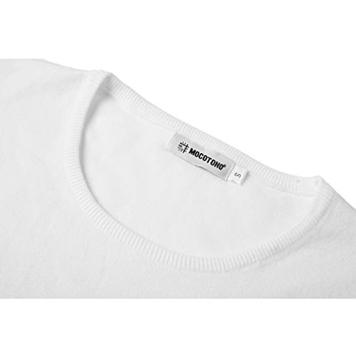 MOCOTONO Men's Long Sleeve Crew Neck Pullover Knit Sweater - Image 4