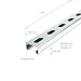 Metal Strut Channel, 1-5/8 x 13/16 inch, 14 Gauge, Slotted Back 4ft, Electro-Galvanized, Silver (Pack of 1 )