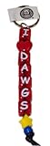 NCAA Georgia Bulldogs Beaded Keychain 'I Luv Dawgs'
