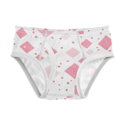 KLL Rose Gold Pink Glitter Little Boys Cotton Nighttime Underwear Cute Undies
