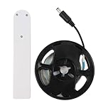 Wodsty LED Human Body Sensor Light Strip with Motion Detection and Light Control, 1M/2M//5M Length Options, IP65 Waterproof, for Cabinet, Bed, and Under-Counter Lighting, White or Warm Light