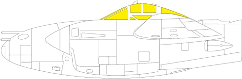 Edudo EDUEX883 1/48 Lockheed P-38J Lightning Paint Mask Sticker (For Tamiya) Masking Sticker for Plastic Models