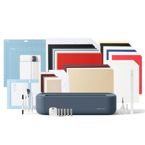 Cricut Maker™ 5 Deluxe Bundle + digitale Inhalte, intelligente Schneidemaschine. Enthält Materialien für 100 Projekte + zusätzliche digitale Bonusinhalte.