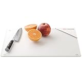 ALLboards Tagliere in vetro TRASPARENTE 30×40 cm tagliere piano in vetro per cucina protettivo