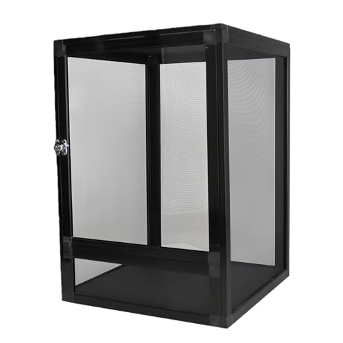 Quxxuol ঒��ގ���P�[�W �����ރP�[�W �A���~�j�E������ ���v�^�C���{�b�N�X ����P�[�X ঒��ރ{�b�N�X �ώ@�P�[�X ���O���\�� �g�ݗ��ĊȒP �ʋC�� �ϕ��H �y�� �y�b�g�n�r�^�b�g (32*32*46cm,�u���b�N-B)