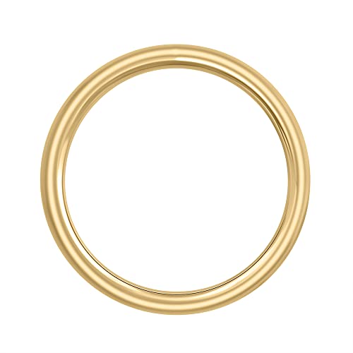 10K Gold 4mm Plain Wedding Band2