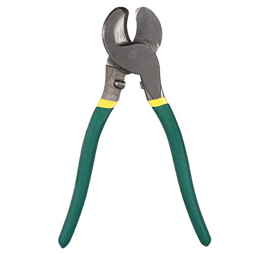 Fbve Cable Cutter High Leverage Curve Jaw, 10 Inch Heavy Duty Wire Cutter For Cutting Coaxial Cable, Aluminum And Copper Cabling #TOP2