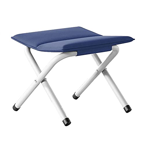 Chaise de camping pliante et compacte avec oreiller bleu confort