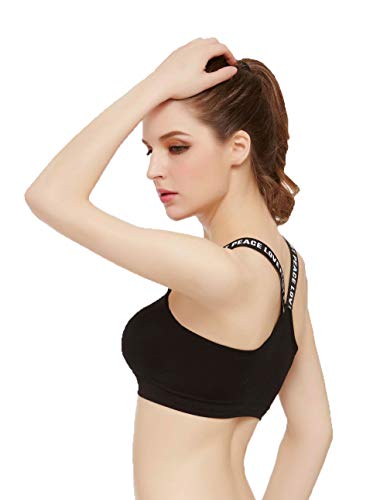 Image of Women's Nylon & Cotton Lightly Padded Non-Wired Sports Bra