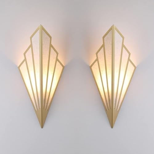 Paquete de 2 lámparas de pared simples y modernas: casquillo de luz de pared E14, apliques Art Deco compatibles con isla de cocina, sala de estar, ., comedor