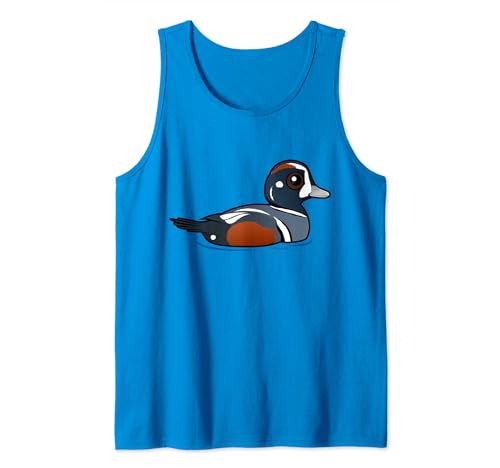 Cute Cartoon Harlequin Duck Birdorable Beautiful Waterfowl Tank Top