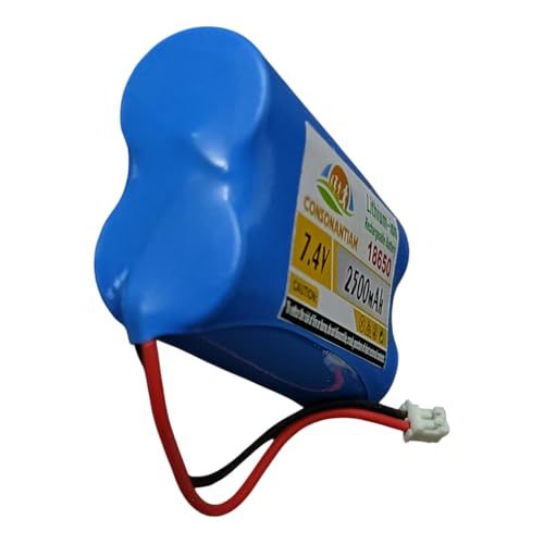 Image of 7.4 Volt Battery Pack 2500 mAH Full Capacity 18650 Lithium Ion Rechargeable Battery Pack with JST 2 Pin Jack Robotics Industrial Inbuilt 2S-3-A BMS Security. (Without BMS Card)