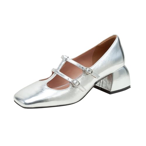 Linea Paolo - Maurice - Womens Double Mary Jane T-Strap Pumps