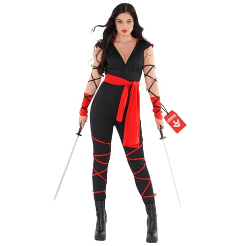 Morph Ninja Kostüm Damen, Faschingskostüme Damen Ninja, Halloween Kostüm Damen Ninja, Kostüm Ninja Damen, Kostüm Damen Ninja, Ninja Damen...