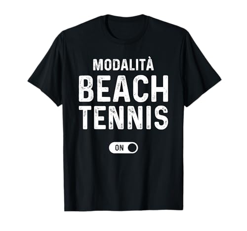 Beach Tennis Divertente Spiaggia Maglietta