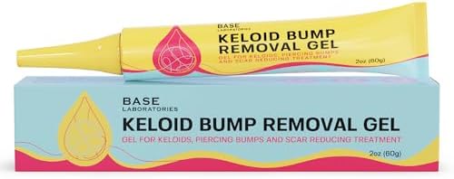 BASE LABORATORIES Keloid Bump Removal Gel, Natural Piercing Bump Treatment