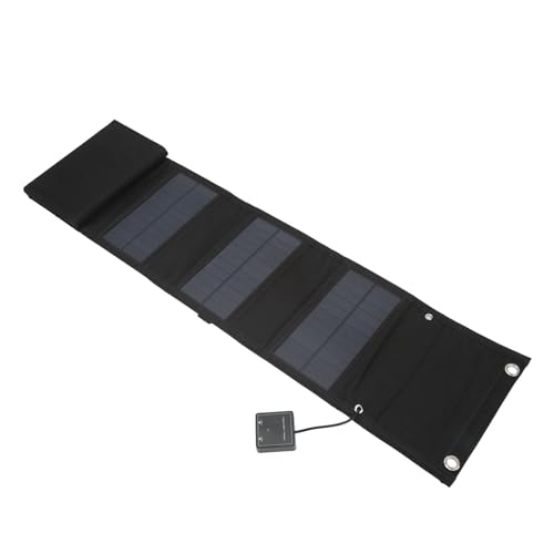 Cargador solar de 25W HUSHUI con 8 paneles USB para camping 2
