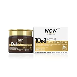 WOW Skin Science Cream 10 in 1 Age Miracle Face Cream- Day Cream With SPF 20- No Parabens & Mineral Oil – 50mL
