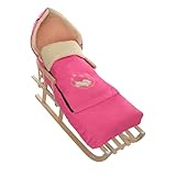 L'assise est composée de lattes en bois de hêtre massif. Les patins sont recouverts d'une tôle galvanisée épaisse. Corde de traction incluse dans les accessoires.