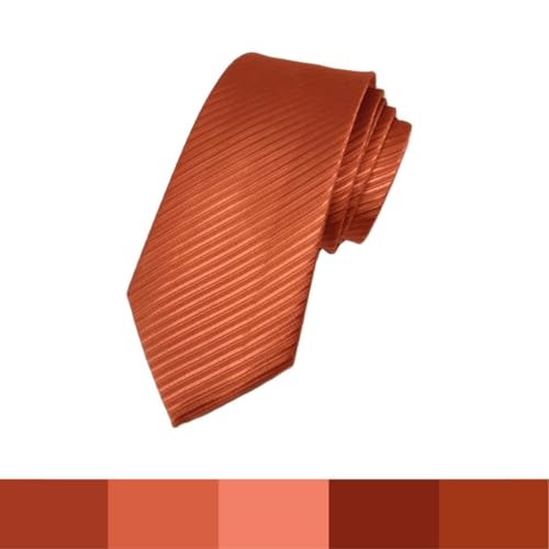 Gravata Semi Slim Terracota Adulto Padrinhos