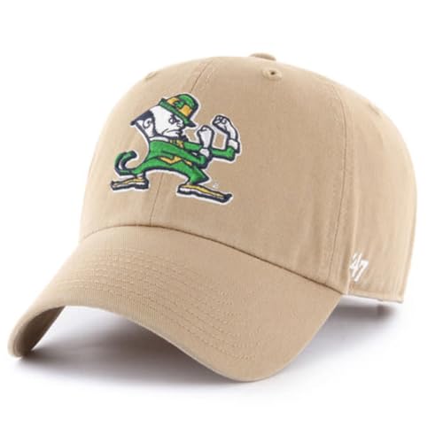 Notre Dame Fighting Irish Clean Up Adjustable Hat - Khaki