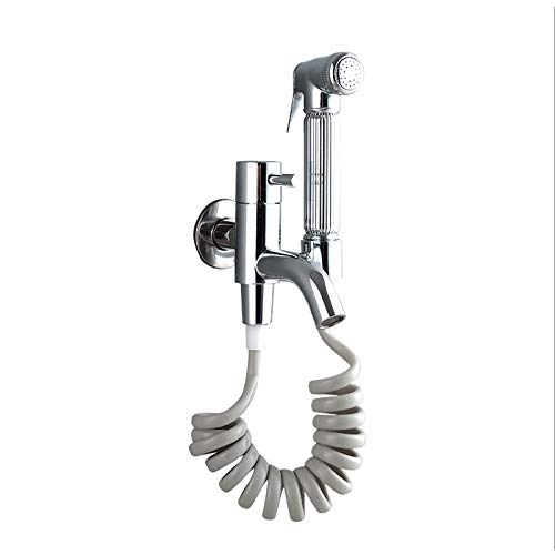 HBJWOV Stainless Steel Toilet Hand Held Bidet Faucet Sprayer Bidet Set Sprayer Guns Toilet Spray for Bathroom Self Cleaning Shower