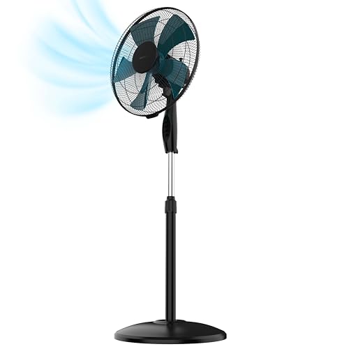 Cecotec Ventilateur sur Pied EnergySilence 515 WindLite Pro Black. 56 W, Diamètre 16
