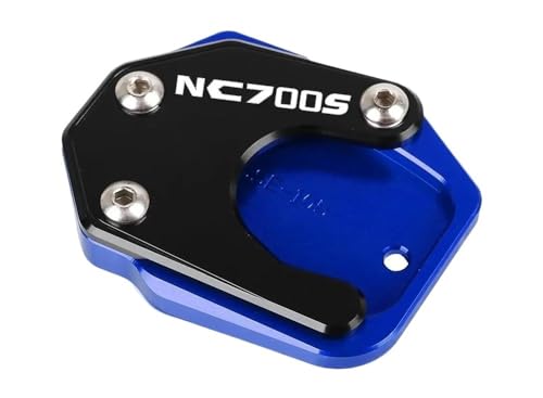 Plaque support de béquille NC700X en aluminium bleu de haute précision