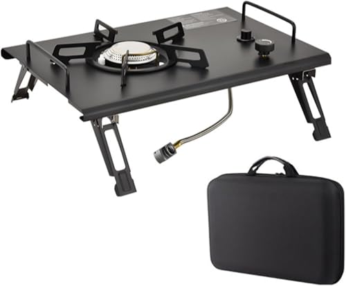 シングルバーナー 折りたたみ式 キャンプ バーナー 4000W/4500Wのハイパワー304 ステンレス鋼 IGT フラットバーナー アウトドア コンパクトバーナー 超軽量 キャンプストーブ 料理 ピクニック シングルバーナー cb缶 3色(シルバー、ブラ