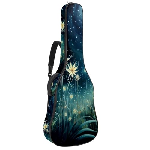 Étui étanche pour guitare acoustique 41 pouces avec poches de rangement