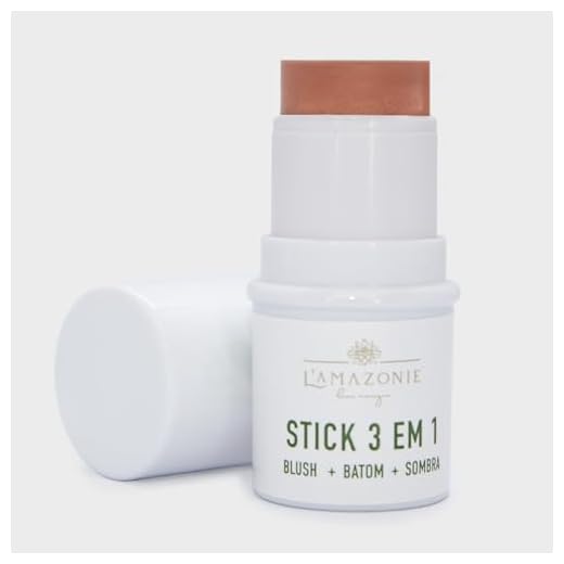 L'AMAZONIE - Bastão Multifuncional Com Cor FPS 95 FPUVA 40 - Batom, Blush e Sombra - Proteção, Tratamento & Beleza (Pêssego)