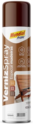Verniz Spray Especial Madeira 400ml, MUNDIAL PRIME, Imbuia, AE0100157