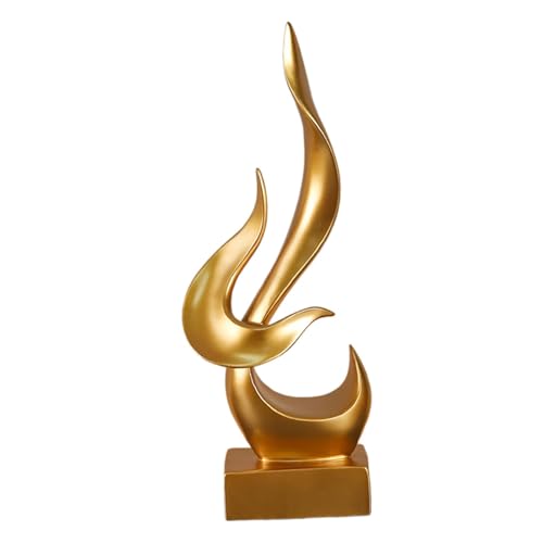 Statue de flamme abstraite figurine décorative salon ornement résine moderne