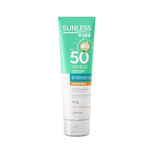 Protetor Solar Crianças FPS50, Branco, Sunless, 120 g