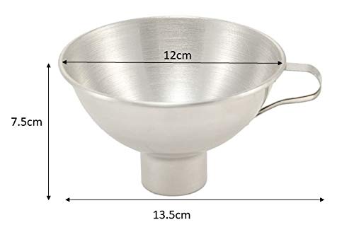 Tala Stainless Steel Jam Funnel, Extra Wide Neck for funnelling Freshly Made Preserve into Jars, Ideal for Jams, Marmalade, Chutney and Relishes, White|Grey|red|Silver|Blue