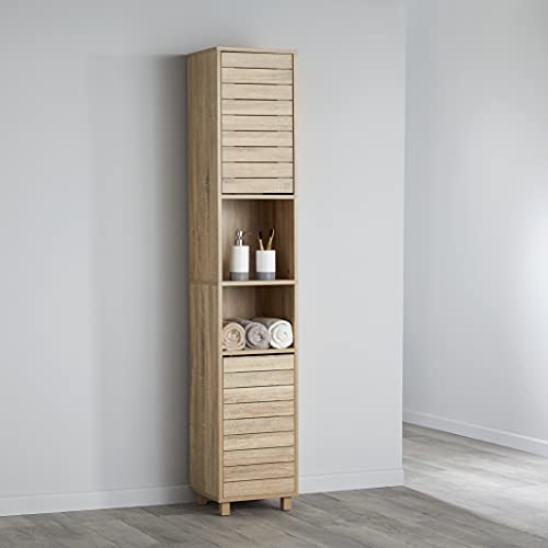 House & Homestyle Tallboy - Armario (175 x 31,5 x 30 cm), Color marrón Cover