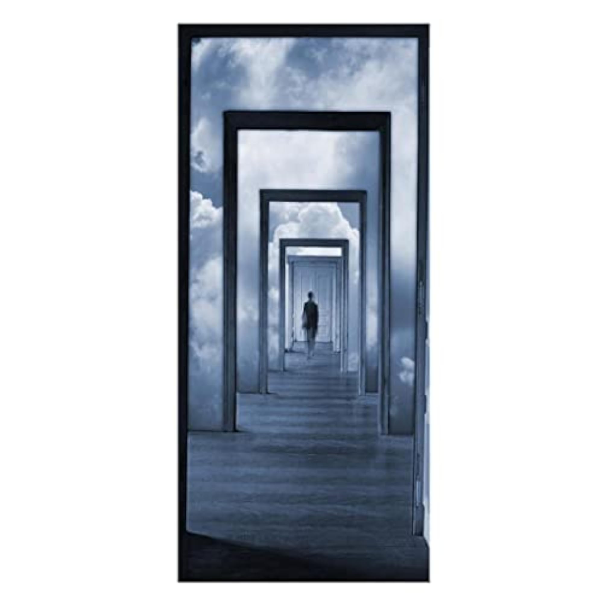 3D Door Sticker Removable Wall Sticker Wallpaper