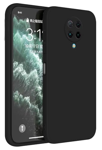 Topme Funda para Poco F2 Pro (6.67' Inches) Carcasa Caja Case Estuche, Funda Protectora de Piel de Silicona TPU - Negro